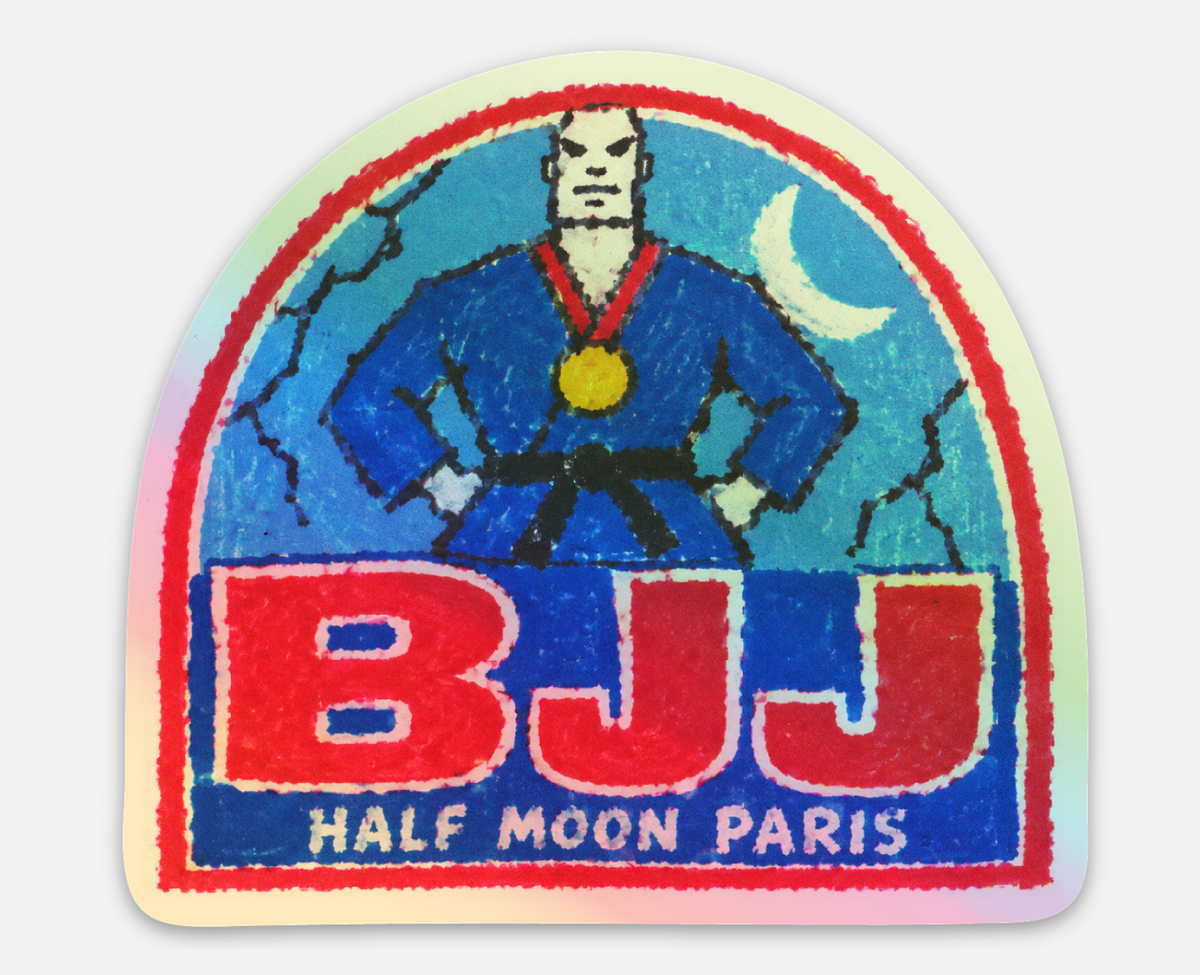 Holographic Sticker BJJ HALF MOON PARIS