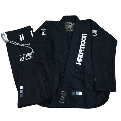 Lunar BJJ GI - White, Black and Blue
