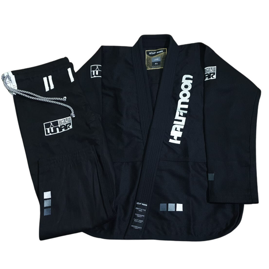 Lunar BJJ GI - White, Black and Blue