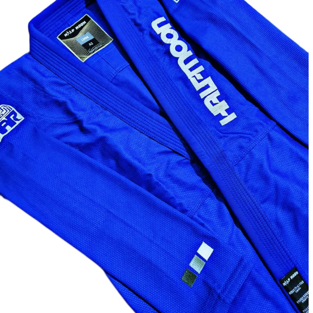 Lunar BJJ GI - White, Black and Blue
