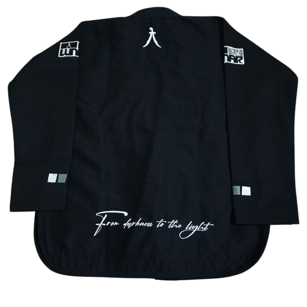 Lunar BJJ GI - White, Black and Blue
