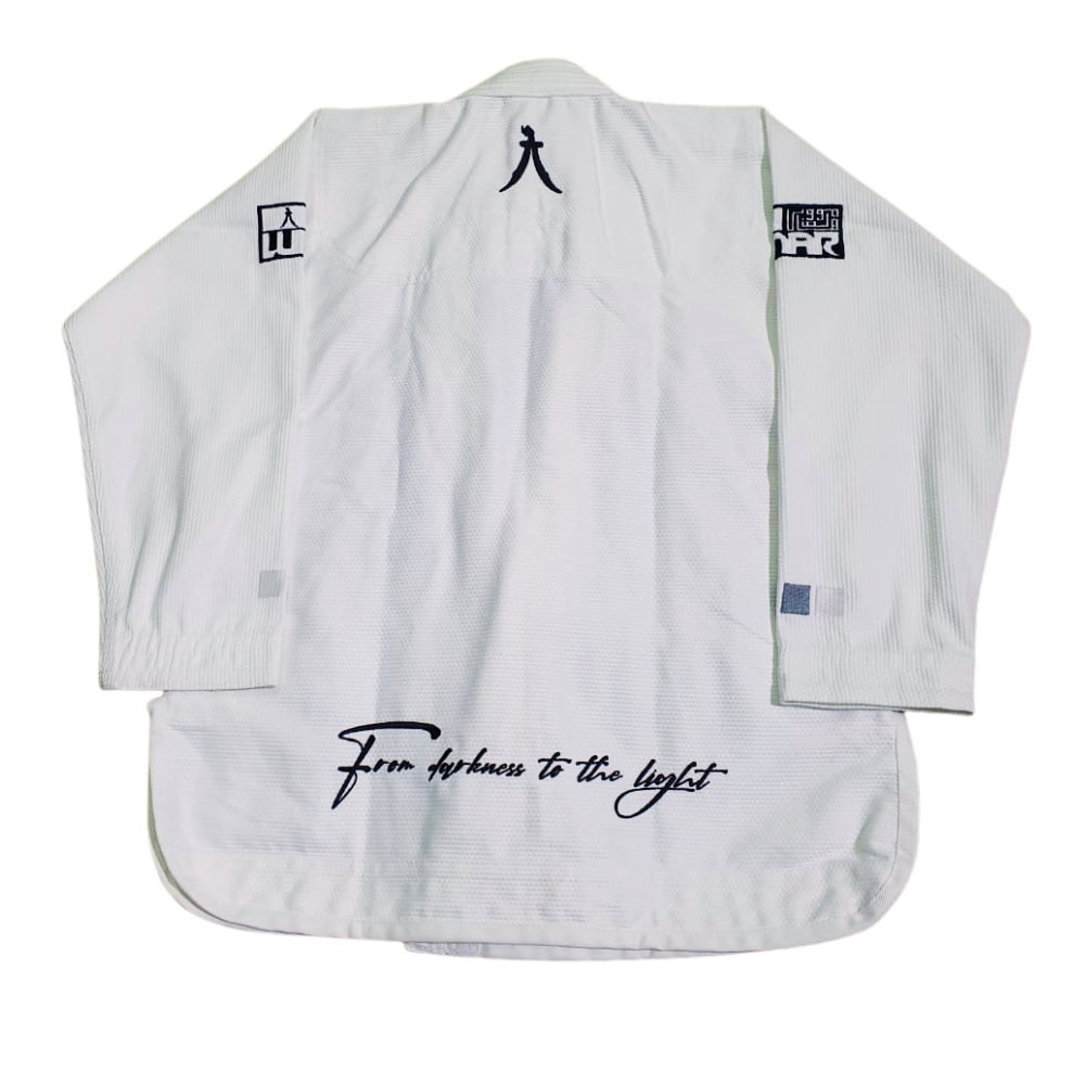 Lunar BJJ GI - White, Black and Blue