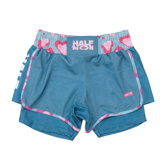 Queen of Mats - Cheetah Blue & Pink Short